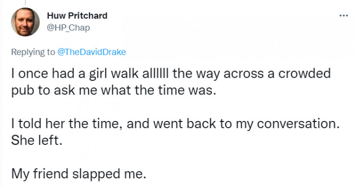 At Least His Friend Noticed