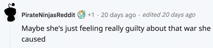 The mom seemed really guilty about that.