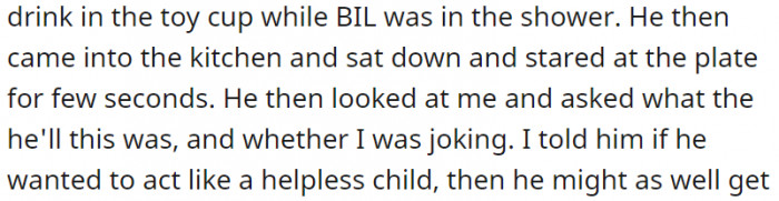 He stared at the plate