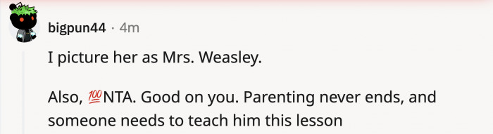 Mrs. Weasley would definitely not approve