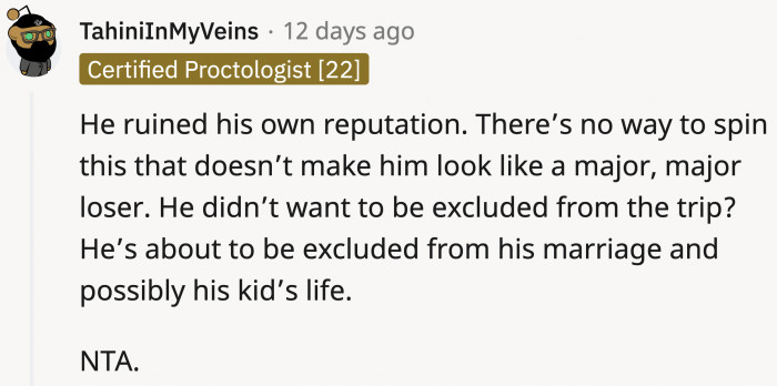 I'm just curious where they're going on this trip they are so invested in.