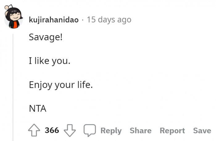 More support for the original poster