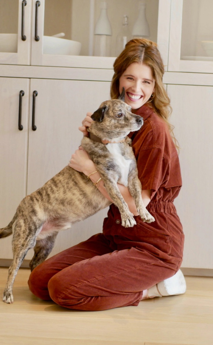1. Katherine Schwarzenegger and her adopted dog, Maverick