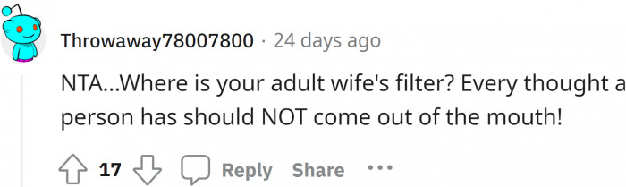 This woman needs a filter on her face and on her mouth as well, to keep her mouth shut.