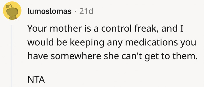 Hide those pill bottles, OP!