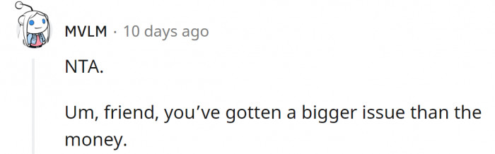21. The issue is bigger than just money.