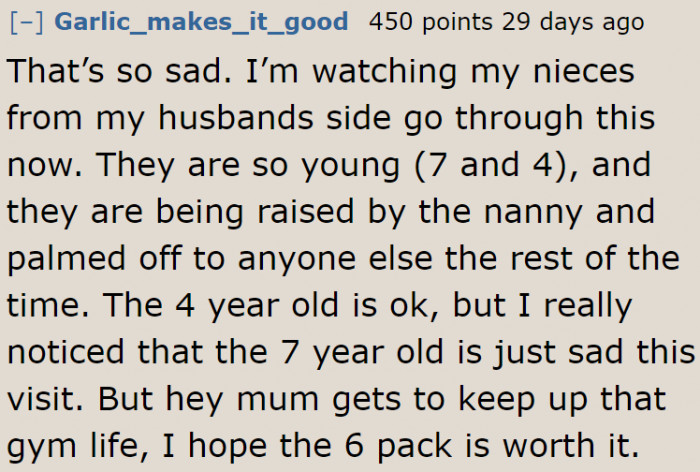 The sad reality for other children.