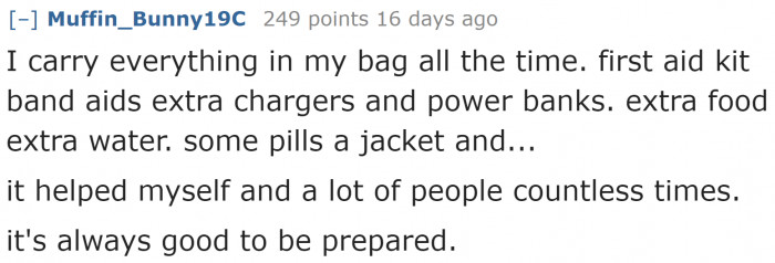For overthinkers, first aid kits are invaluable. They always come in handy.