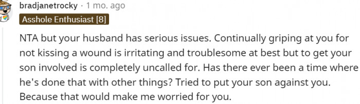 14. Your husband must have serious issues