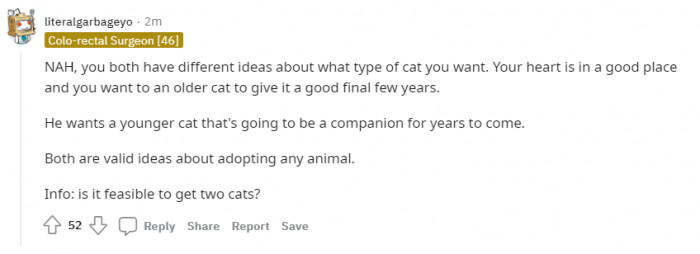 Both of you want to do good deeds: one for the elder and the other for the younger.