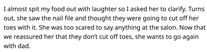 Maybe their daughter can enjoy it the second time without the scary thoughts