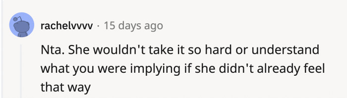 OP's mom might have already felt guilty before he even gave her the gift.