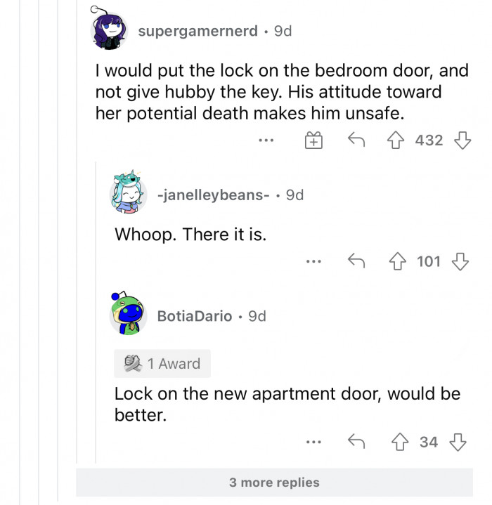 The husband cannot be trusted either.