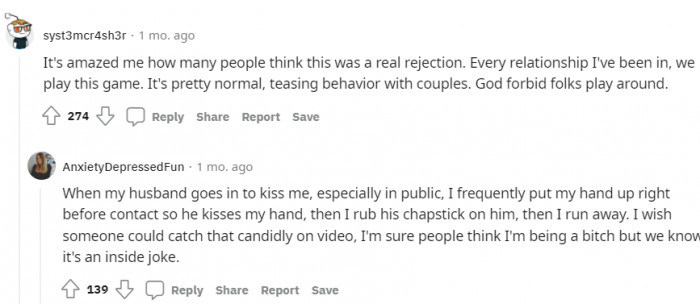 It Seems That This 'Game' is Not New, and Many Relationships Do This.