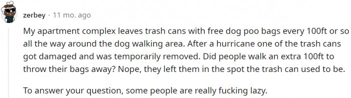 15. “Some people are really fu*king lazy.”
