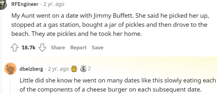 6. My aunt and Jimmy Buffett