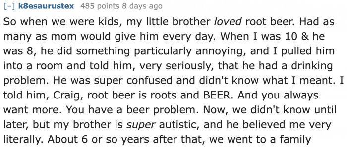 The 'Root Beer' Problem