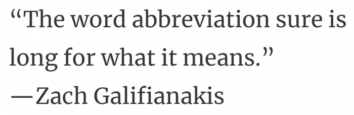 7. Finally, someone said it!