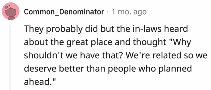 Who wouldn't want the villa booked by OP months in advance?