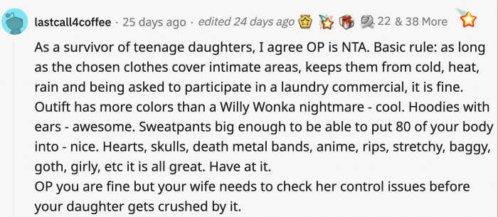 If their clothes protect them, that should be the only thing that matters