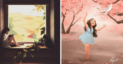 29 Pictures by a German Digital Artist Show How Fun and Beautiful Life Can Be When You Have a Pet