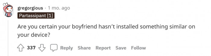 Check your phone, girl!