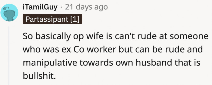 There’s something about a double standard here somewhere