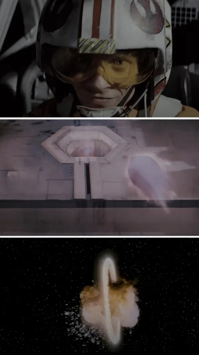 2. In Star Wars Episode IV when Luke blew up the Death Star