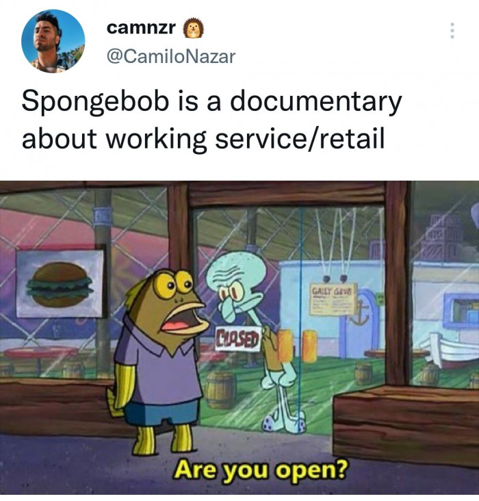 8. Everyone knows how Squidward feels