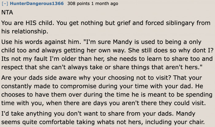 She deserves more than what she's getting.