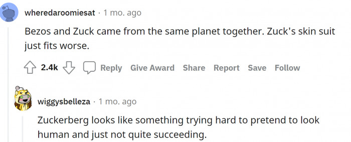 5. Jeff Bezos and Mark Zuckerberg