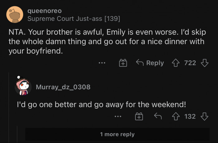 Ditch the wedding and be happy.