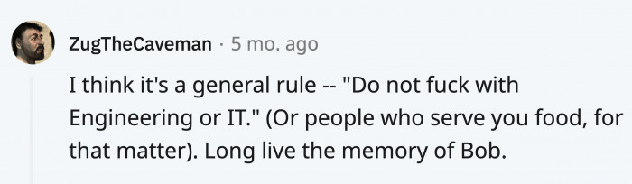 But they did agree on a rule: if you don’t want to get screwed over like the boss,