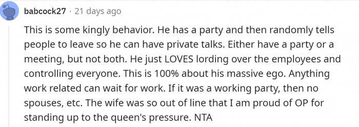 The King and the Queen need to curb their egos.