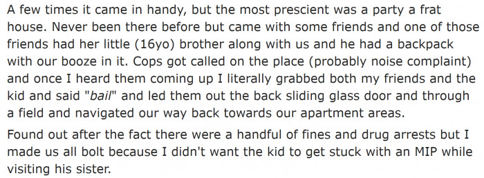 An excellent escape plan