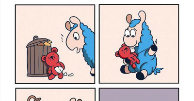 30 Wholesome And Absolutely Positive Comics About A Blue Llama