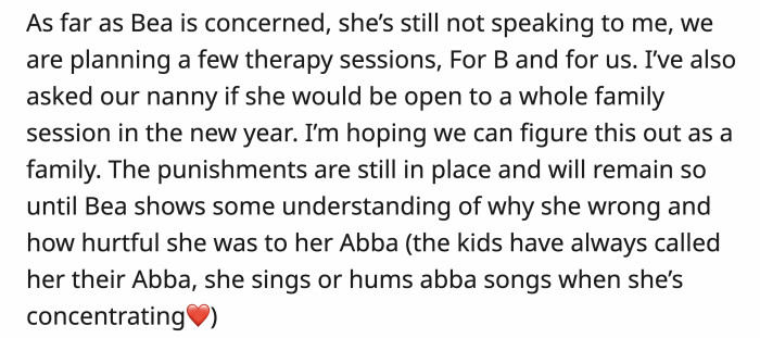 They do have a plan B if the punishments don't work