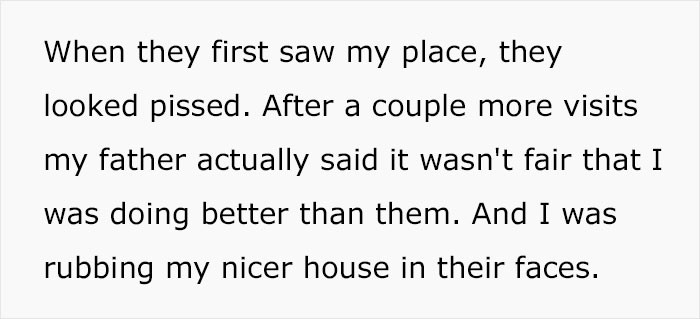 My dad said it wasn't fair