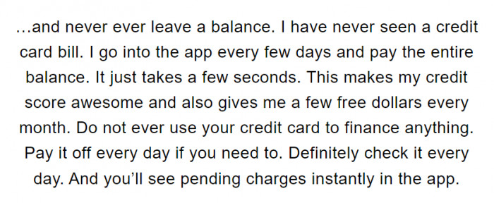 14. Learn to use your credit card wisely and how to maximize its benefits.