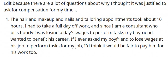 She posted an update: