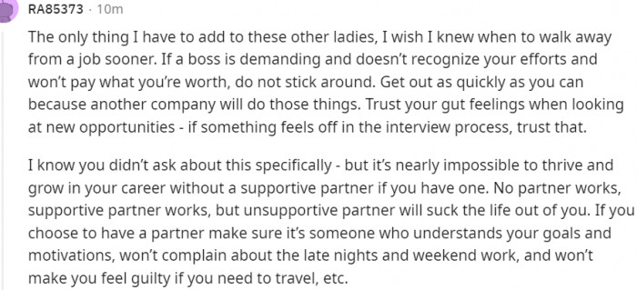 Know when to walk away...