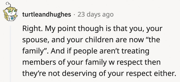 If your wife should technically be their family too and that's how they treat her, wouldn't you see that as a red flag?