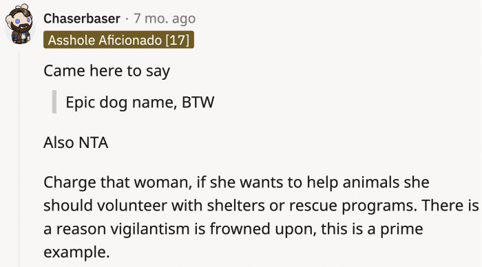 She didn't have to go Batman on that 