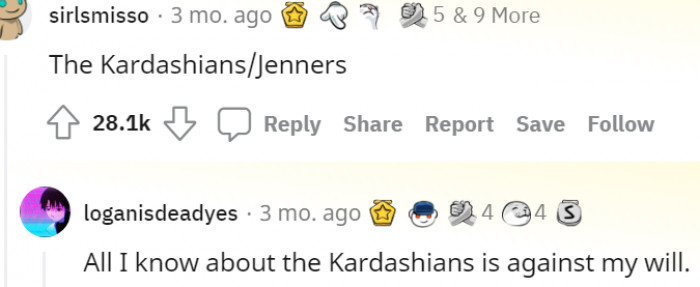 19. If it's not the Kardashians once again