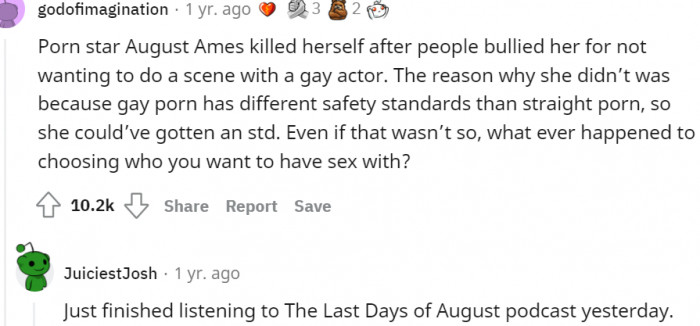 19. Imagine someone choosing who you should sleep with? What!