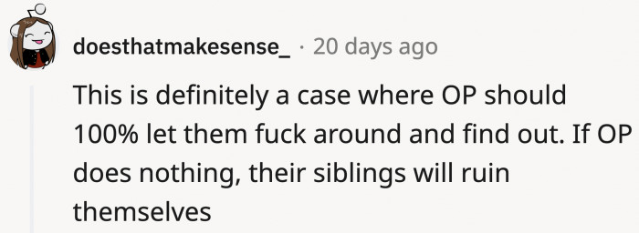 Whether there will be stooping or not, OP is already set up for a win.