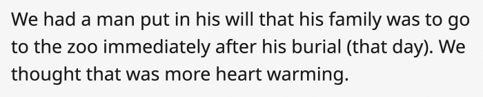 He was looking out for them, and maybe that place holds something dear for them