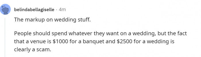 1. What's up with the price difference? Same space, same food...