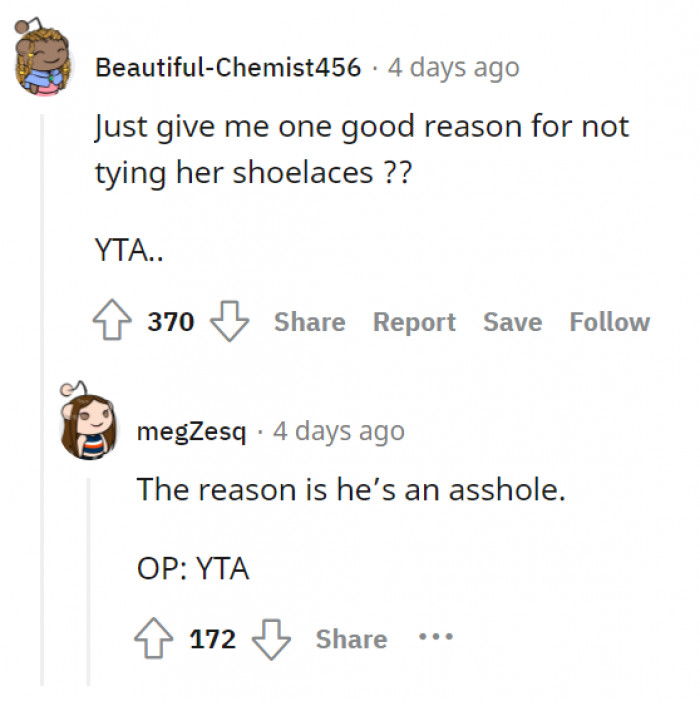 The sole valid reason.