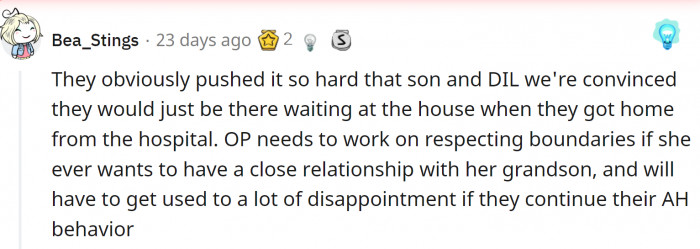 OP definitely needs to work on her behavior